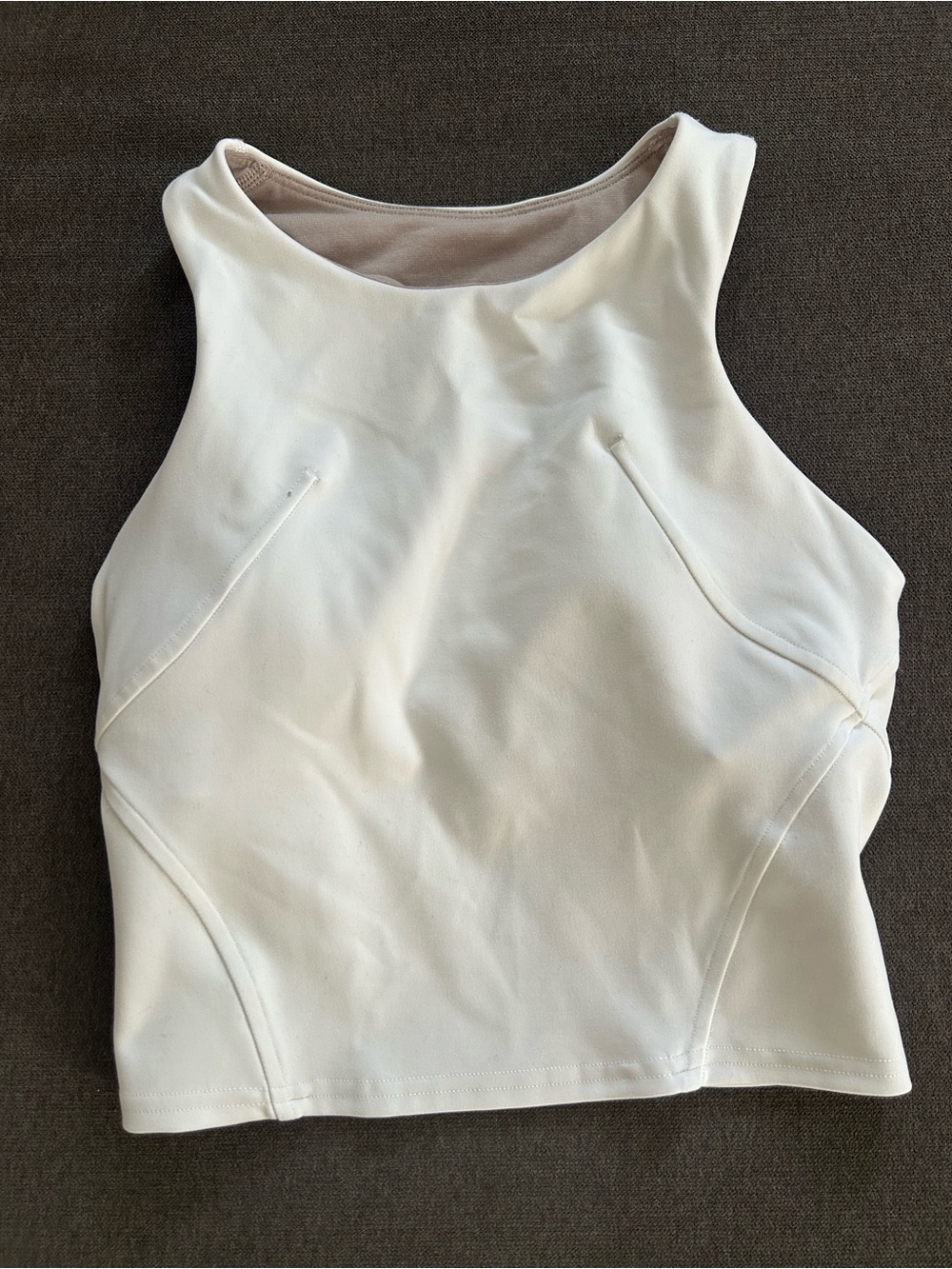 Lululemon Wunder Train Racerback Tank - Women's High-Neck White Athletic Top